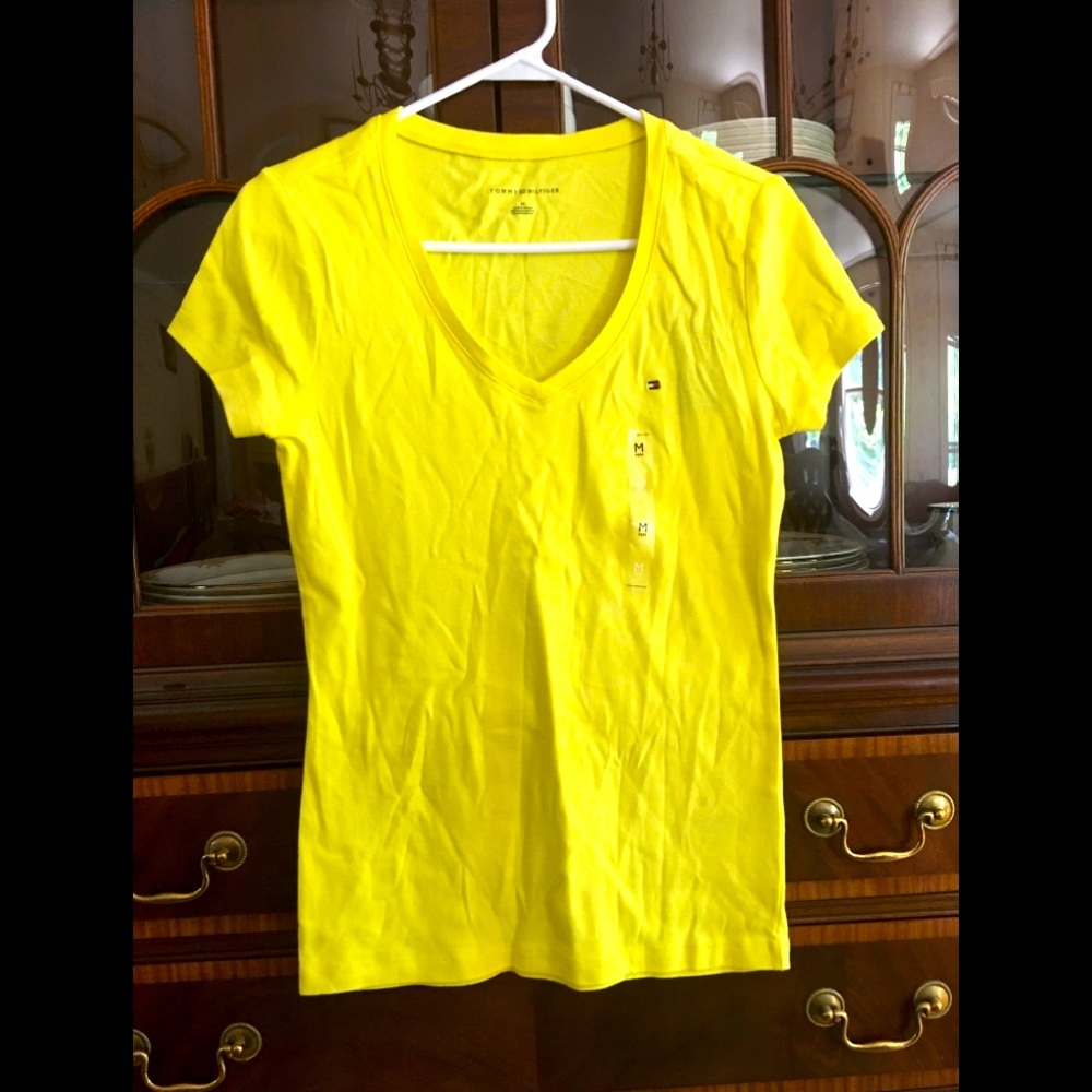 Tommy Hilfiger short sleeve v neck top NWT